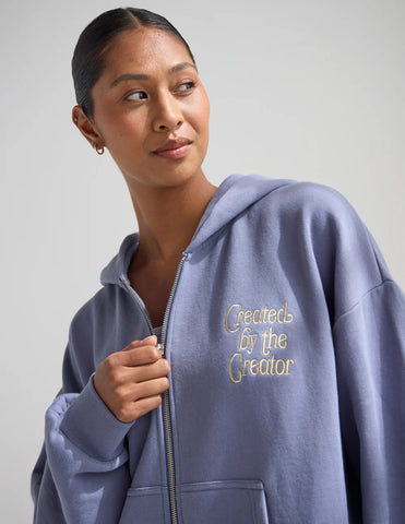 Plum Oversized Zip Hoodie for Cozy Everyday Style