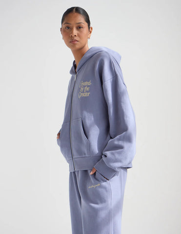 Plum Oversized Zip Hoodie for Cozy Everyday Style