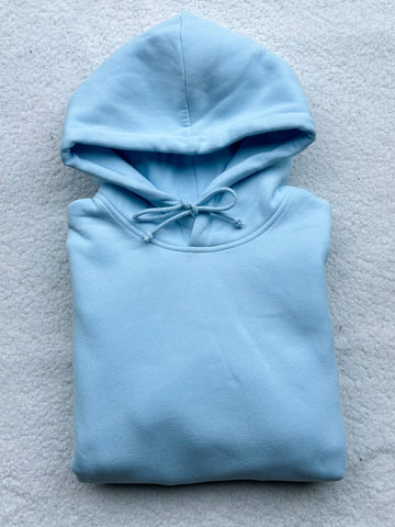 Soft Icy Blue Hoodie for Effortless Everyday Style