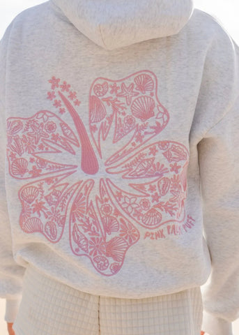 Cozy Embroidered Hibiscus Hoodie for Relaxed Island Style