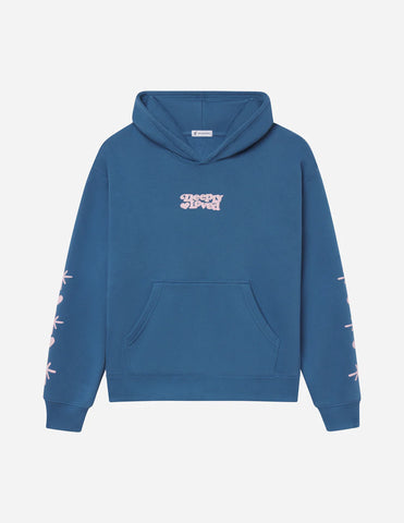 Stellar Blue Relaxed Fit Hoodie with Inspirational Scripture Print