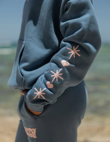 Stellar Blue Relaxed Fit Hoodie with Inspirational Scripture Print