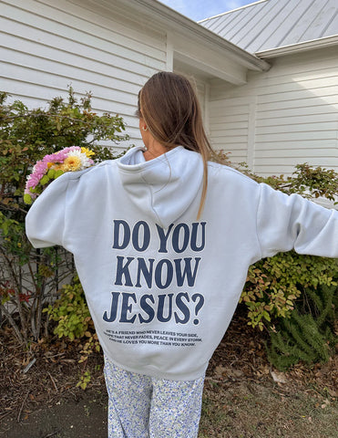 Do You Know Jesus Christian Hoodie | John 3:16 Scripture Unisex Sweatshirt