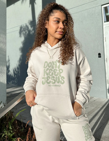 Share Your Faith Hoodie with Inspirational Bible Verse