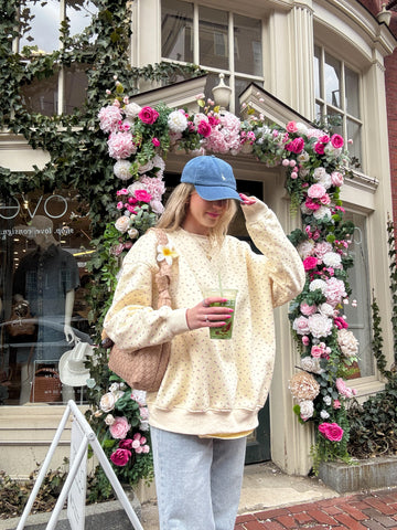 Toasted Cream Rose Sweatshirt for Cozy Everyday Style