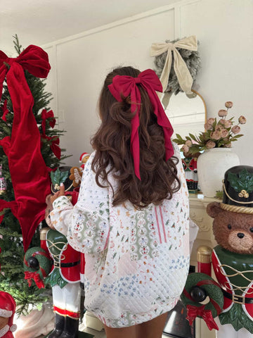 Cozy Christmas Quilted Sweatshirt for Festive Holiday Style