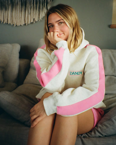 Oversized Pink Stripe Hoodie for Cozy Everyday Style