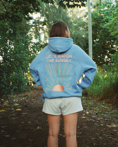 Oversized Embroidered Hoodie for Sunset Walks and Cozy Evenings