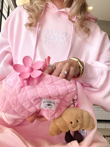 Cozy Pink Embroidered Hoodie for Effortless Everyday Style