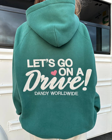 Cozy Green Hoodie for Late Night Drives and Road Trip Adventures
