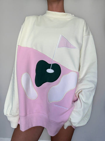 Cozy 100% Cotton Mockneck Sweatshirt for Effortless Golf Style