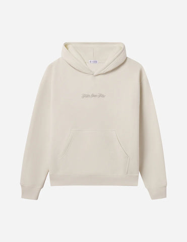 Taupe Faith Over Fear Hoodie | Cozy Unisex Streetwear with Inspirational Quote