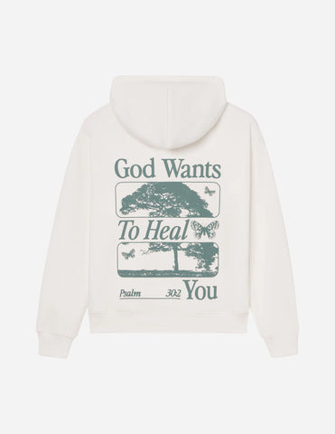 Inspiring God Heals Hoodie for Comfort and Faith