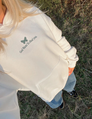 Inspiring God Heals Hoodie for Comfort and Faith