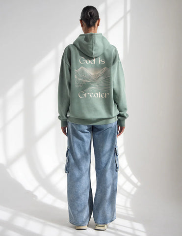 Inspiring God Is Greater Hoodie for Everyday Faith and Comfort