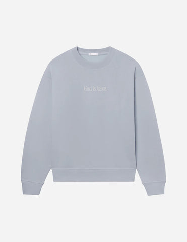 Inspiring Faith Crewneck Sweatshirt with Psalm 145:18 Embroidery