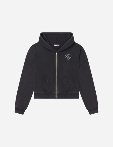 Miracles Embroidery Full Zip Hoodie for Cozy Spiritual Style