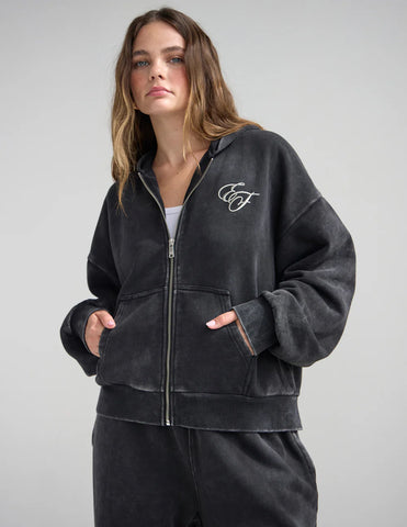 Miracles Embroidery Full Zip Hoodie for Cozy Spiritual Style