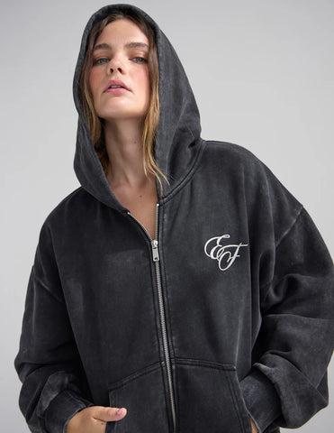 Miracles Embroidery Full Zip Hoodie for Cozy Spiritual Style