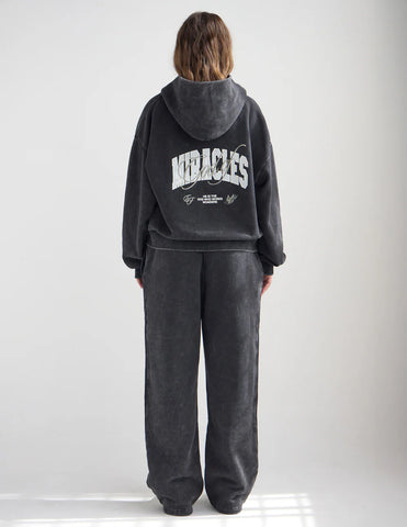 Miracles Embroidery Full Zip Hoodie for Cozy Spiritual Style