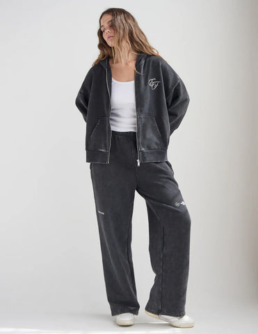 Miracles Embroidery Full Zip Hoodie for Cozy Spiritual Style