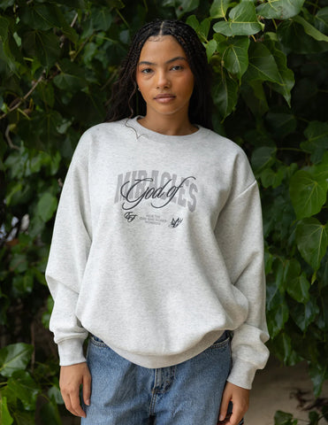 Faith-Inspired Unisex Crewneck with Miraculous Embroidery