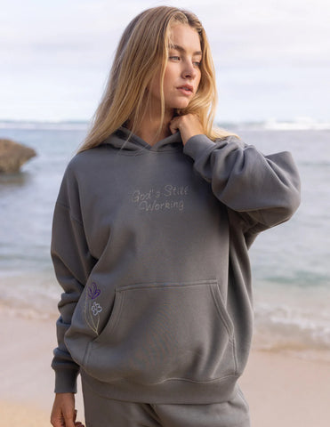 Inspirational Faith Hoodie with Embroidered Bible Verse