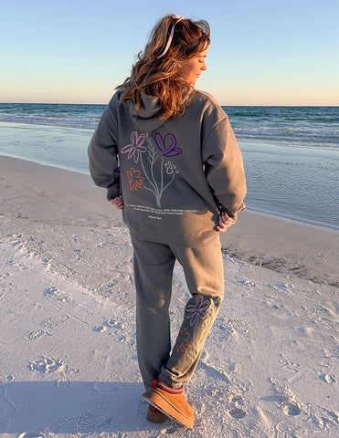 Inspirational Faith Hoodie with Embroidered Bible Verse