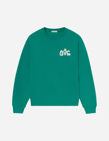 Soft Relaxed Unisex Crewneck Sweatshirt in Greenlake