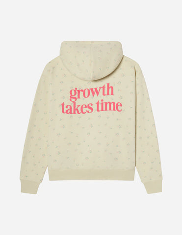 Butter Yellow Floral Print Hoodie for Everyday Inspiration and Comfort