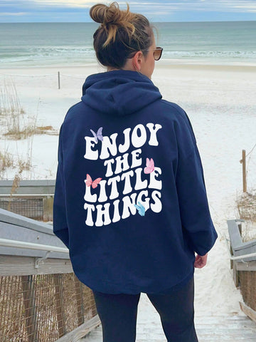 Enjoy The Little Things Hoodie for Positive Vibes and Everyday Comfort