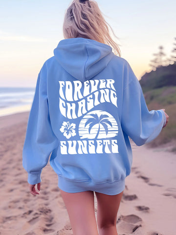 Double Sided Sunset Hoodie for Beachy Everyday Style