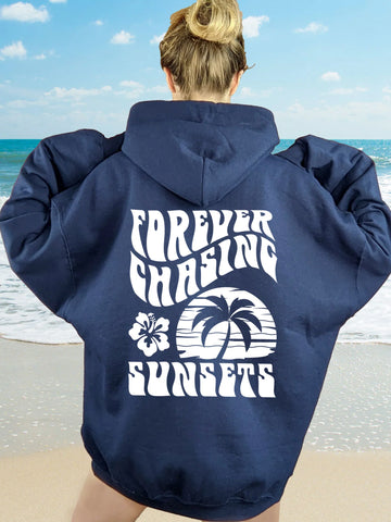 Double Sided Sunset Hoodie for Beachy Everyday Style