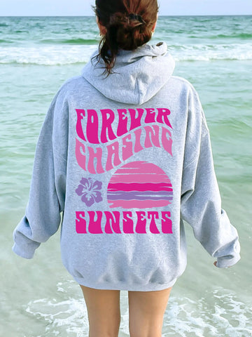 Coconut Girl Sunset Hoodie for Beachy Boho Style