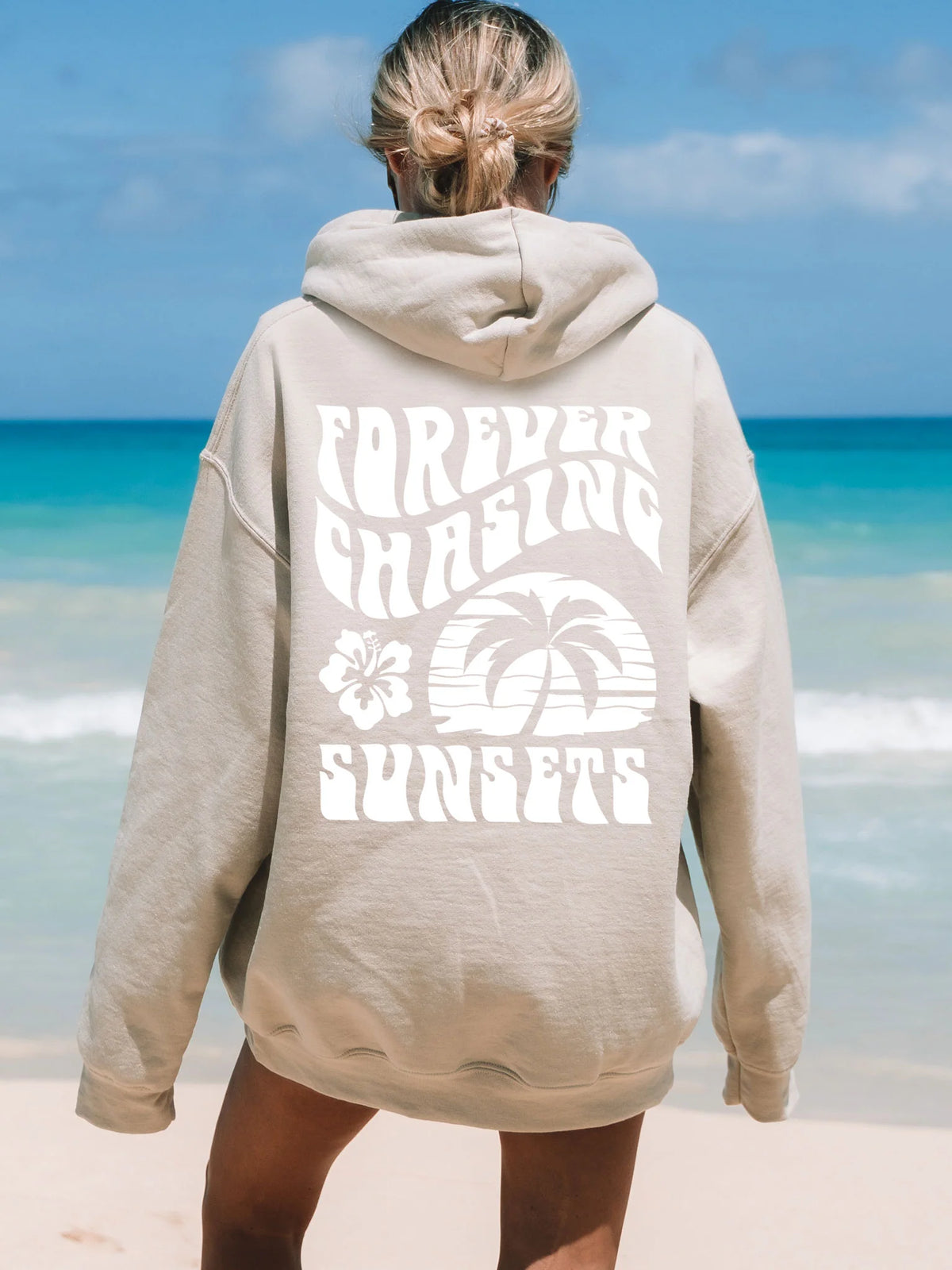 Double Sided Sunset Hoodie for Beachy Everyday Style