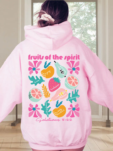 Fruits of the Spirit Christian Hoodie | Cozy Oversized Faith Apparel