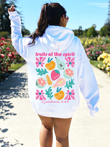 Fruits of the Spirit Christian Hoodie | Cozy Oversized Faith Apparel