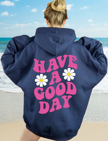 Positive Message Hoodie in Soft Pink for Everyday Good Vibes