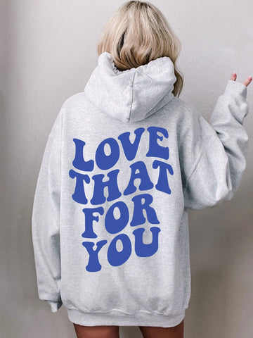 Cozy Preppy Hoodie in Blue Ink for an Effortless, Positive Look