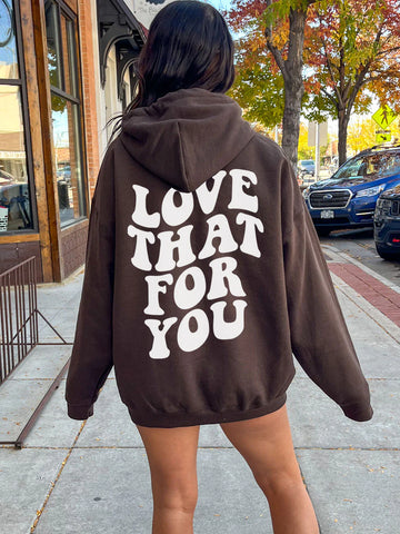 Preppy Love That For You Hoodie for Cozy Everyday Style