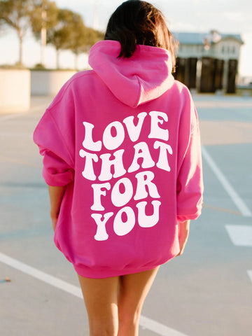 Preppy Love That For You Hoodie for Cozy Everyday Style