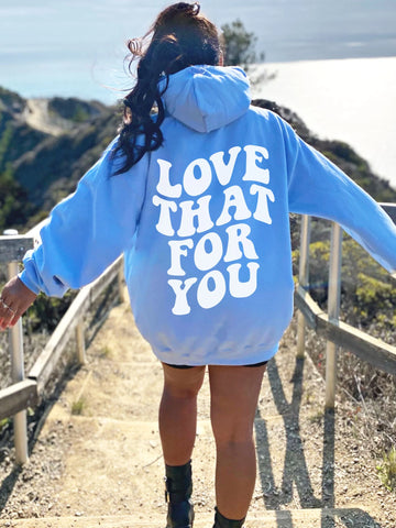 Preppy Love That For You Hoodie for Cozy Everyday Style