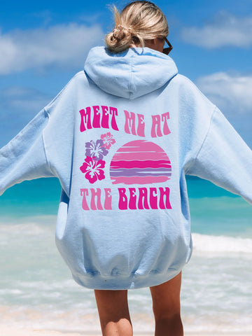 Hibiscus Beach Hoodie for Your Perfect Summer Day Outfit