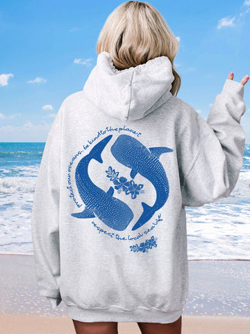 Whale Shark Hoodie for Ocean Conservation | Cozy Eco-Friendly Sweatshirt