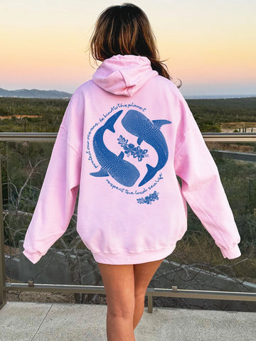 Whale Shark Hoodie for Ocean Conservation | Cozy Eco-Friendly Sweatshirt