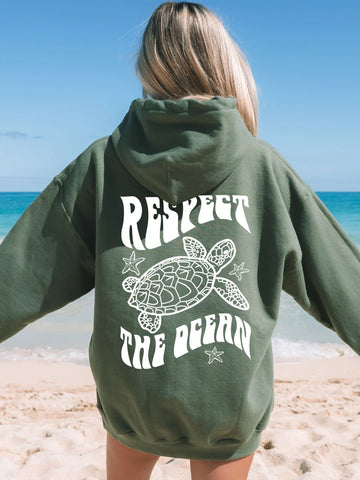 Coconut Girl Sea Turtle Hoodie for Ocean Conservation Style