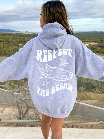 Ocean Conservation Whale Shark Hoodie for Beachy Everyday Style