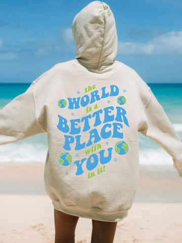 Mental Health Awareness Hoodie with Inspirational Message for Self Love