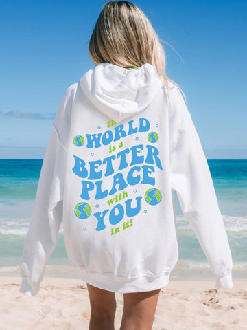 Mental Health Awareness Hoodie with Inspirational Message for Self Love