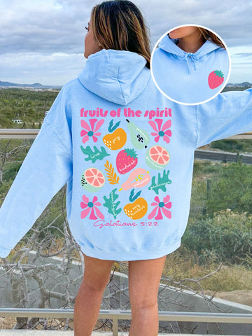 Double Sided Fruits Of The Spirit Hoodie | Christian Street Style